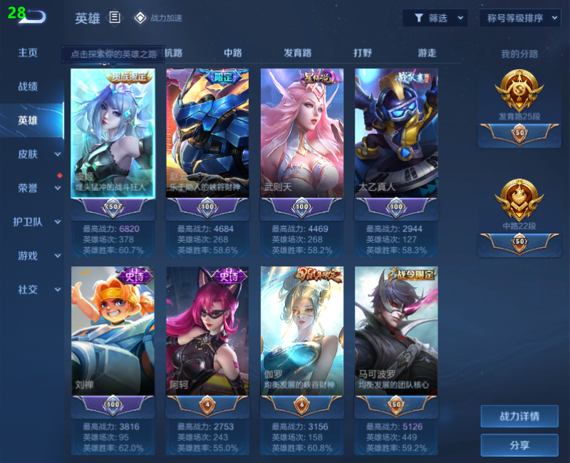 WZPX2125937王者荣耀账号详情图3